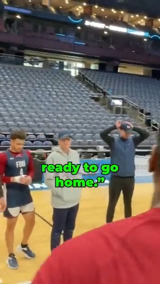“They look like they’re ready to go home.” “Are we ready to go home?” FDU heard Florida Atlantic players talking in the hallway before shootaround. We’re in for a good one tonight 🍿 #MarchMadness