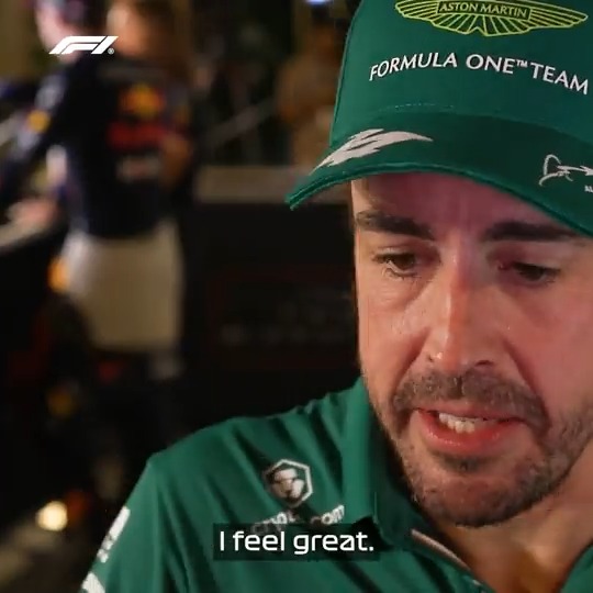 "I feel great... I enjoyed the podium!" He didn't get to keep the trophy, but Fernando Alonso was still beaming after his fourth place results in Jeddah ☺️ #SaudiArabianGP #F1