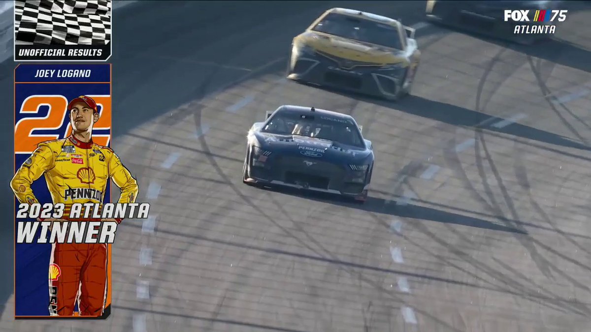 Retweet to congratulate Joey Logano on his win at Atlanta Motor Speedway!