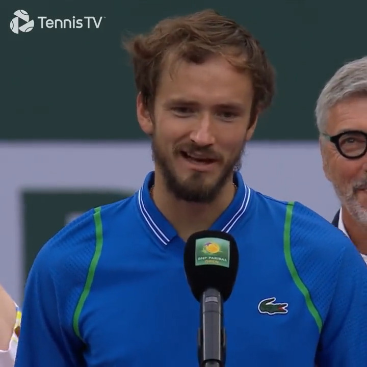 💬 "I have a pretty toxic relationship with this court." Yet another iconic Daniil Medvedev moment 😆 BNP Paribas Open | #TennisParadise