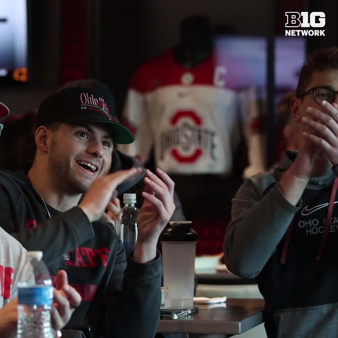 All smiles when Ohio State Men's Hockey is going dancing! ๐ฅ