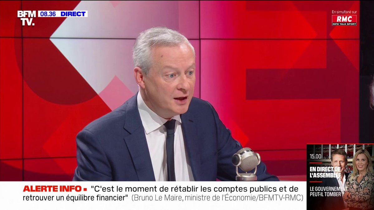 Bruno le Maire (Bruno Le Maire): "Je garantis qu'en 2030, le régime des retraites sera à l'équilibre financier"