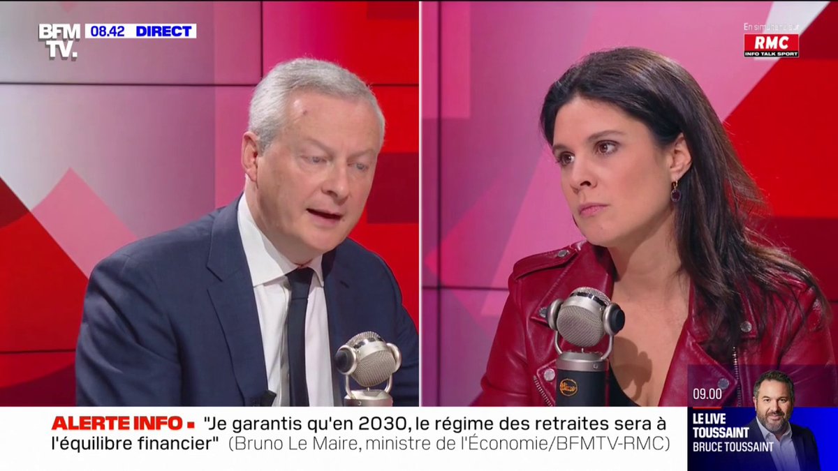 🎙️ Bruno Le Maire: "Si je fais de la politique c’est d’abord pour eux (les Français). Si je fais la réforme des retraites c’est d’abord pour eux."