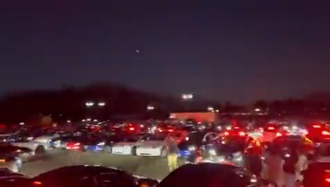 WATCH - Tesla cars put up a light show in-sync to RRR's Naatu Naatu in New Jersey. #NaatuNaatu #Tesla
