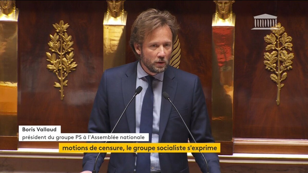 🔴🗣 "À semer la misère, vous récoltez la colère." Le socialiste Boris VALLAUD (PS) s'exprime à la tribune de l’Assemblée nationale. 📺 #franceinfo canal 27 #ReformeDesRetraites #MotionDeCensure