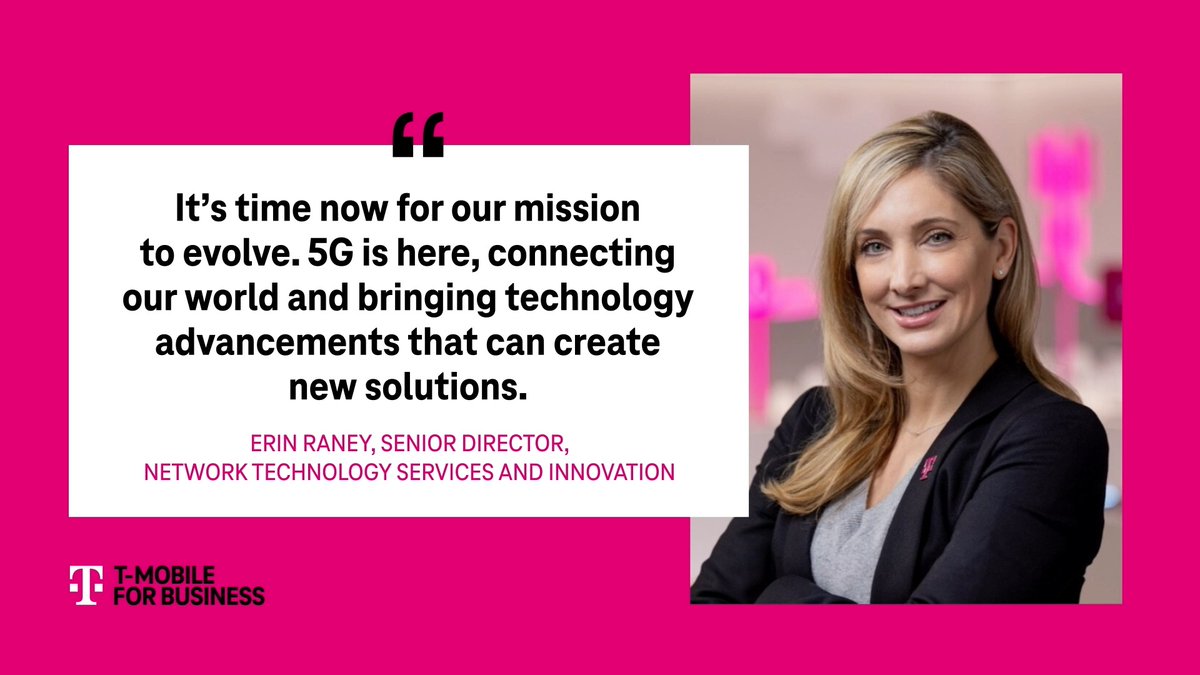This #WomensHistoryMonth, we honor women at T-Mobile that are leading #WomenInTech. 👩‍💻 Meet Erin Raney. Her vision and leadership created the Tech Experience #5GHub in Seattle, a technology incubator for network innovation that's transforming how we live and work.