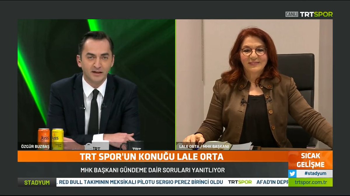 #CANLI 🚨 🎙 Merkez Hakem Kurulu Başkanı Lale Orta'nın konuk olduğu ❝Stadyum❞ TRT Spor'da başladı. 👔 Özgür Buzbaş 👔 NECATİ ATEŞ 👔 Kemal Aslan 👔 Ogün Temizkanoglu 📡 Canlı Yayın: