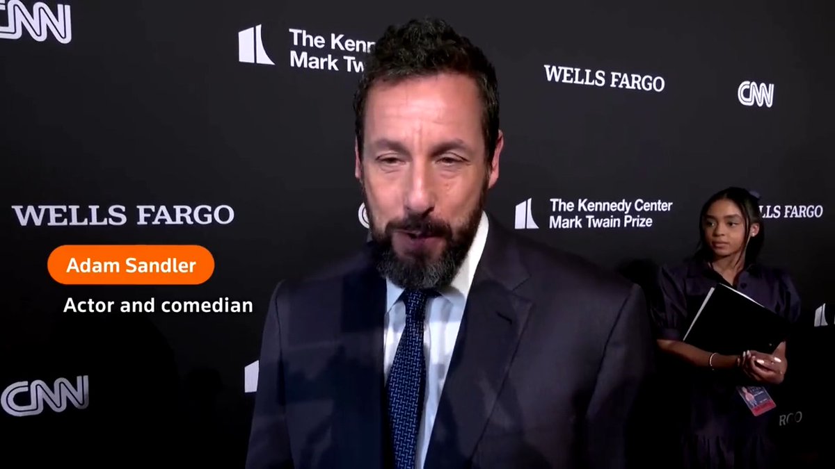 Comedian and actor Adam Sandler was honored with the Kennedy Center's Mark Twain Prize, which is named after novelist and essayist Samuel Clemens, better known by his pen name Mark Twain