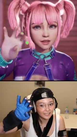 I'm showing off CodeMiko with high fidelity motion capture and finger tracking. She is a real-time vtuber inside Unreal Engine 5. She is looking smoother and smoother!