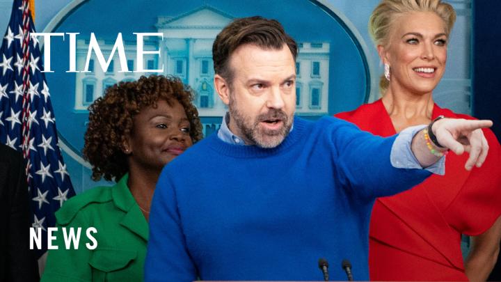 Jason Sudeikis and the rest of the #TedLasso cast visited the White House to promote mental health care: "I truly believe we should all do our best to help take care of each other. That’s my own personal belief"