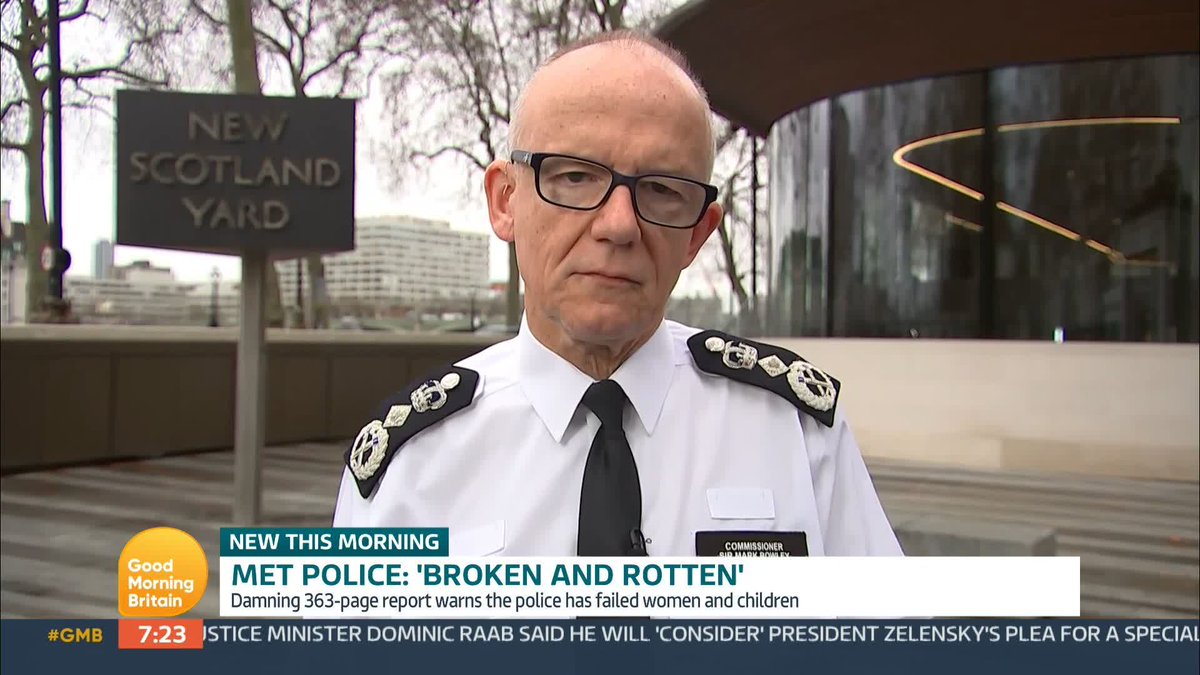 The Metropolitan Police needs a 'complete overhaul' to restore public trust and confidence, a scathing review has found. The Commissioner of the Met Police Sir Mark Rowley reacts to Baroness Casey’s report. He vows to instil trust in the public again.