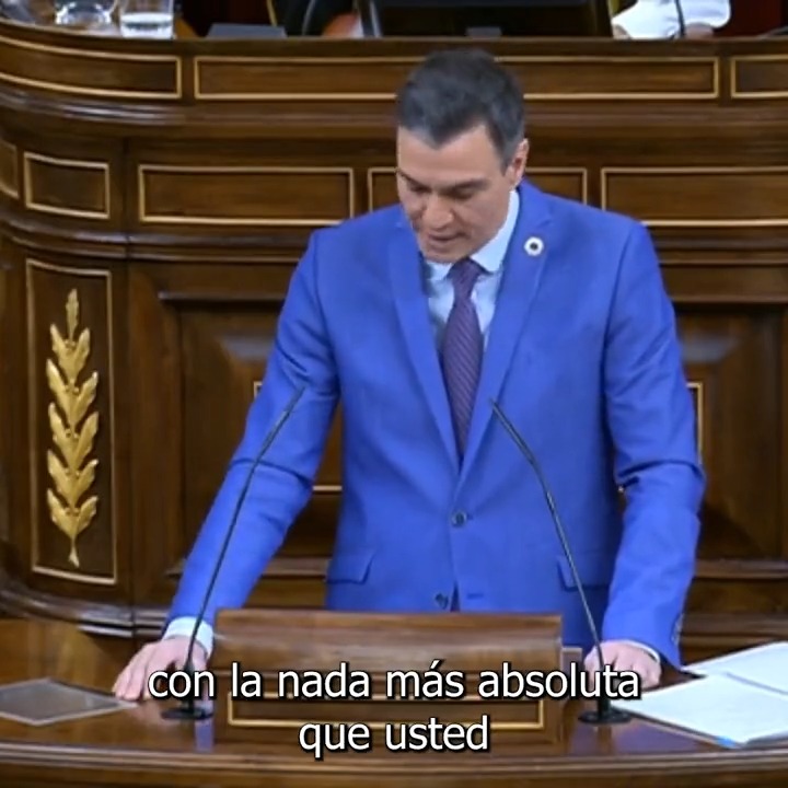 Su proyecto de país es la nada más absoluta, señor Abascal. Por eso esta moción es coherente con lo que ustedes representan: una moción destructiva que define a un partido que va contra la convivencia de los españoles. En contra de todo.