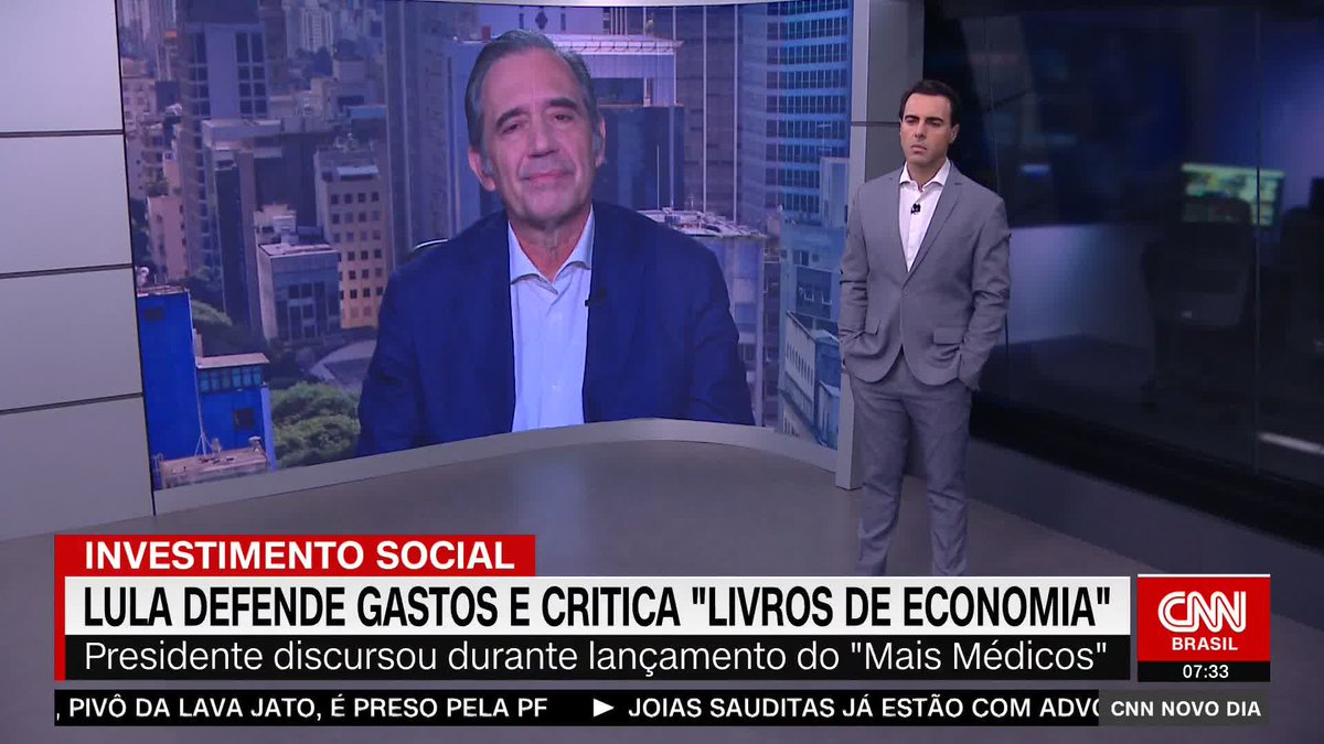 O comentarista da CNN Marco Antonio Villa analisou a fala do presidente Luiz Inácio Lula da Silva (PT) criticando os livros de economia. Villa disse que entende a "angústia" de Lula e que o presidente não imaginava que a situação econômica do país era "tão grave" #CNNNovoDia