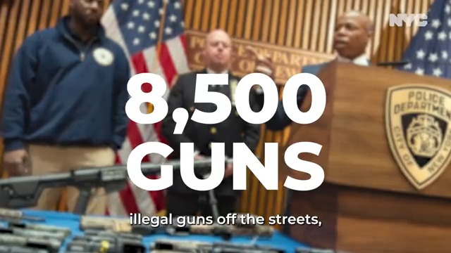 Crime is down and jobs are up in New York City. Take a look by the numbers: