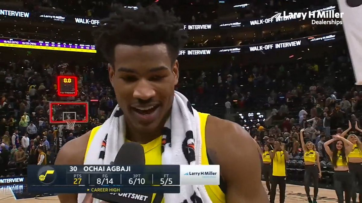 och with a career-high kinda night 🤩