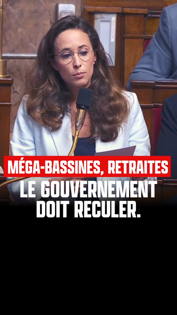 Le peuple ne veut ni des méga-bassines, ni de leur monde. Écoutez-le ! Du droit à l’eau à Sainte-Soline et à Mauzé, au droit de grève à Vitry et à Fos-sur-Mer, vous criminalisez les Français, en espérant dissimuler votre propre inaction climatique et vos attaques anti-sociales.