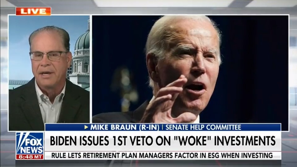 Your 401(k) investments should be based off maximizing profits – not funding Biden's woke social agenda. This is the heavy hand of government in action.