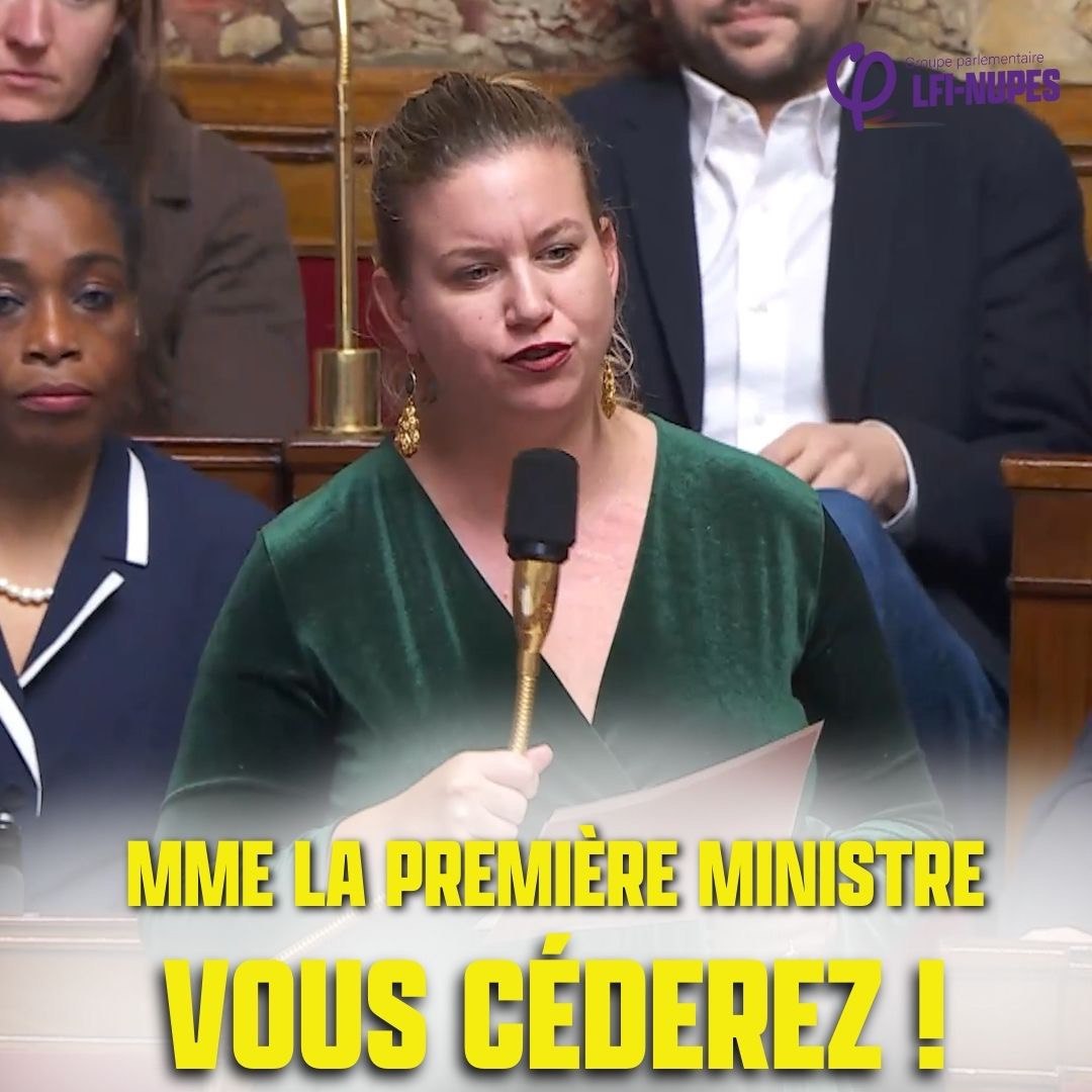 Madame la Première ministre, Vous céderez. Vous céderez car vous ne tenez que sur 9 voix. Vous céderez car un caprice du Président ne mérite pas de menacer la paix civile d'un pays. Vous céderez car la dignité des gens n'a pas de prix. #DirectAN #QAG
