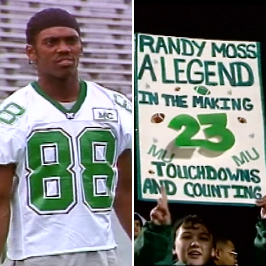 .Randy Moss was absolutely unstoppable at Marshall 🔥 📺: 2023 #NFLDraft -- Starts Thursday, April 27 on NFLN/ESPN/ABC 📱: Stream on NFL+