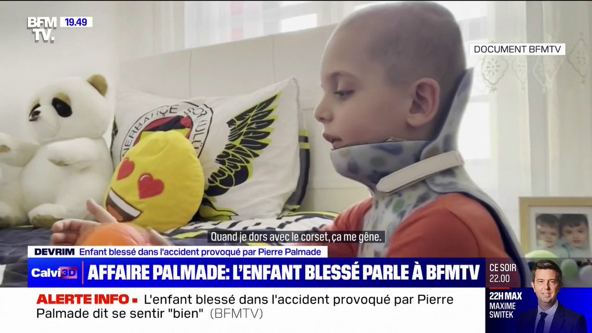 🔴 Devrim, l'enfant blessé dans l'accident provoqué par Pierre Palmade, dit à BFMTV se sentir "bien"