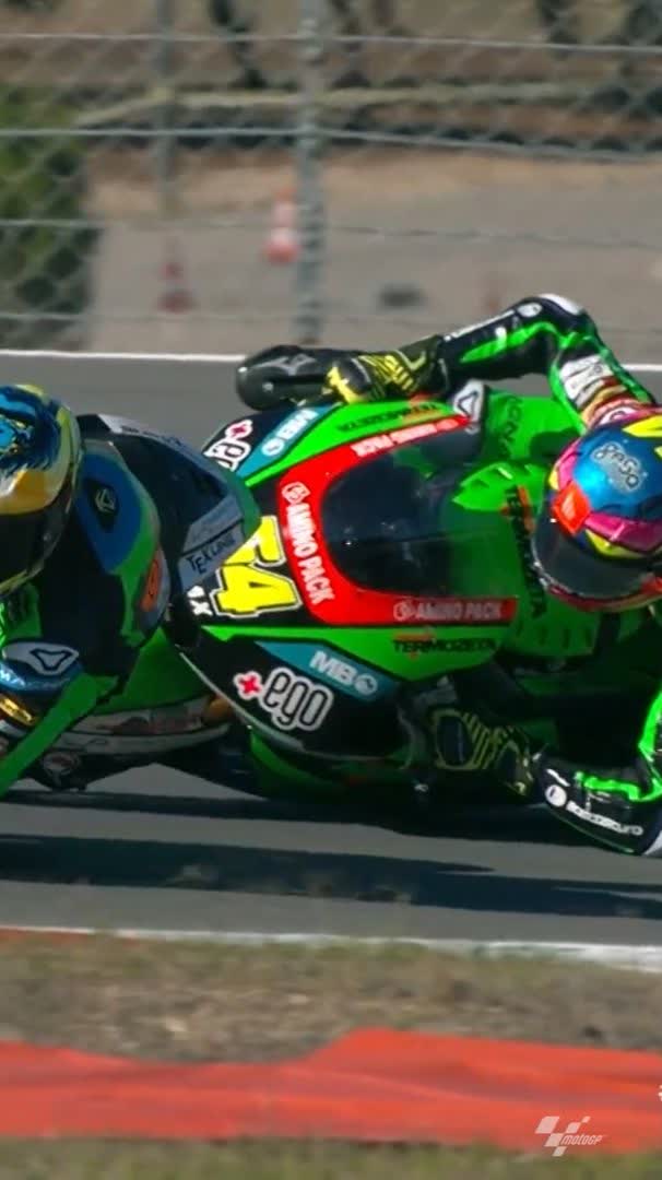 A wonder save and managing to avoid his teammate in the process! 😅 Impressive, Fermín Aldeguer Mengual! 👏 #PortugueseGP 🇵🇹