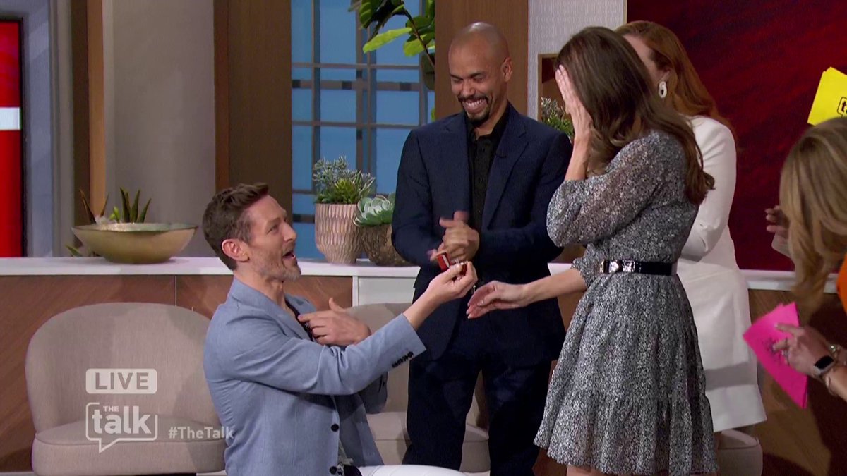 We're continuing Young and Restless week with cast members: Camryn Grimes, @BrytonEjames, Michael Graziadei, and Christel Khalil โญ๏ธ Although we're celebrating 50 years of Y&R, we're now also celebrating an engagement as Michael Graziadei pops the question to his girlfriend๐