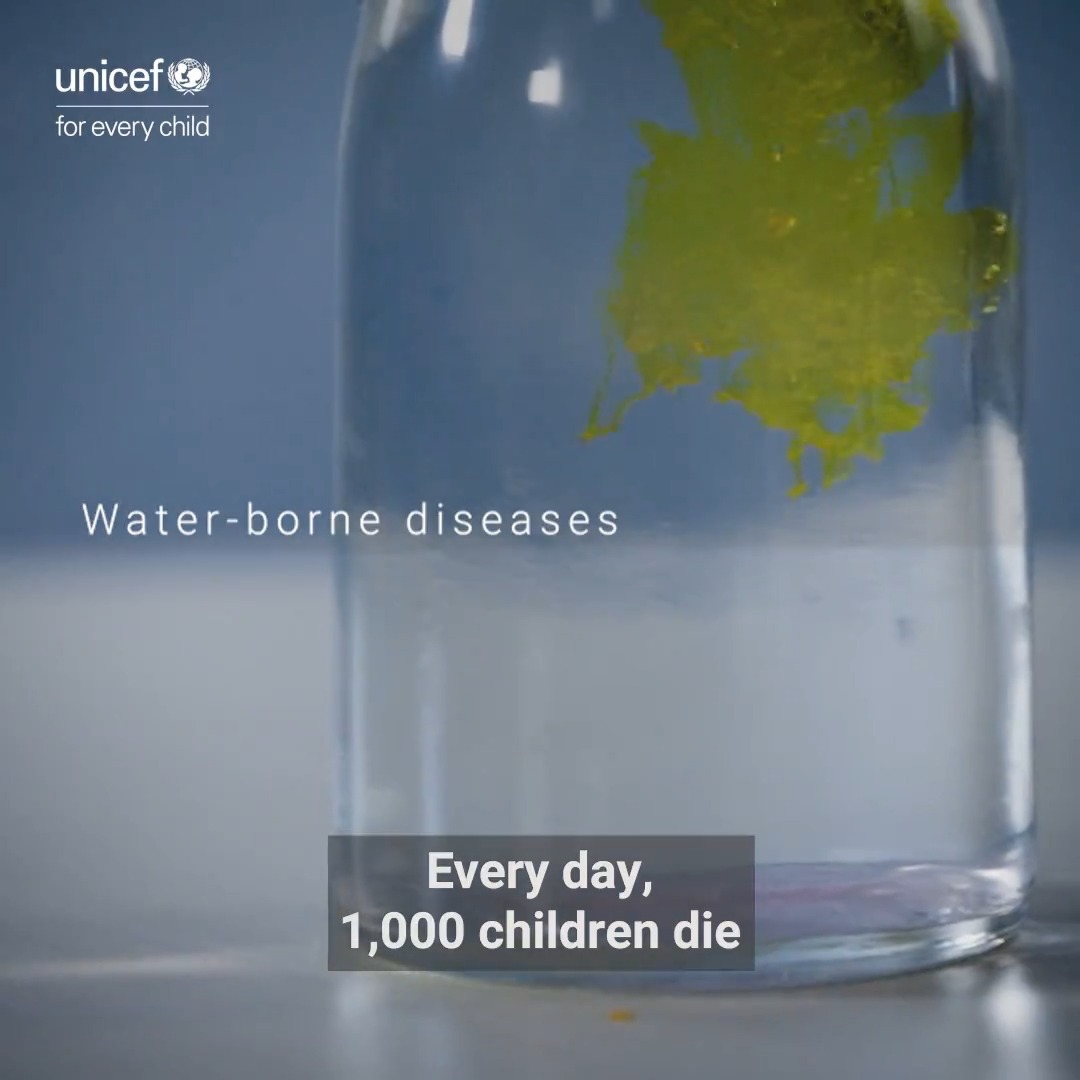 1,000 children under 5 die every day because of unclean water and lack of access to basic hygiene and sanitation services. This is unacceptable. As water insecurity grows around the world, world leaders urgently need to take #WaterAction and save children’s lives.