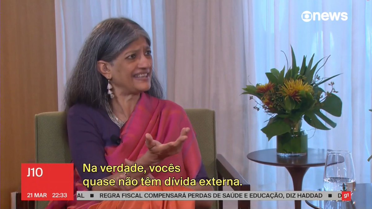 Professora da Universidade de Massachusetts Amhearst, a economista indiana Ayati Ghosh defendeu que há espaço para aumentar o investimento público no Brasil; e que esse é o caminho do crescimento. ➡ Assista ao #J10 com Nilson Klava: #GloboNews