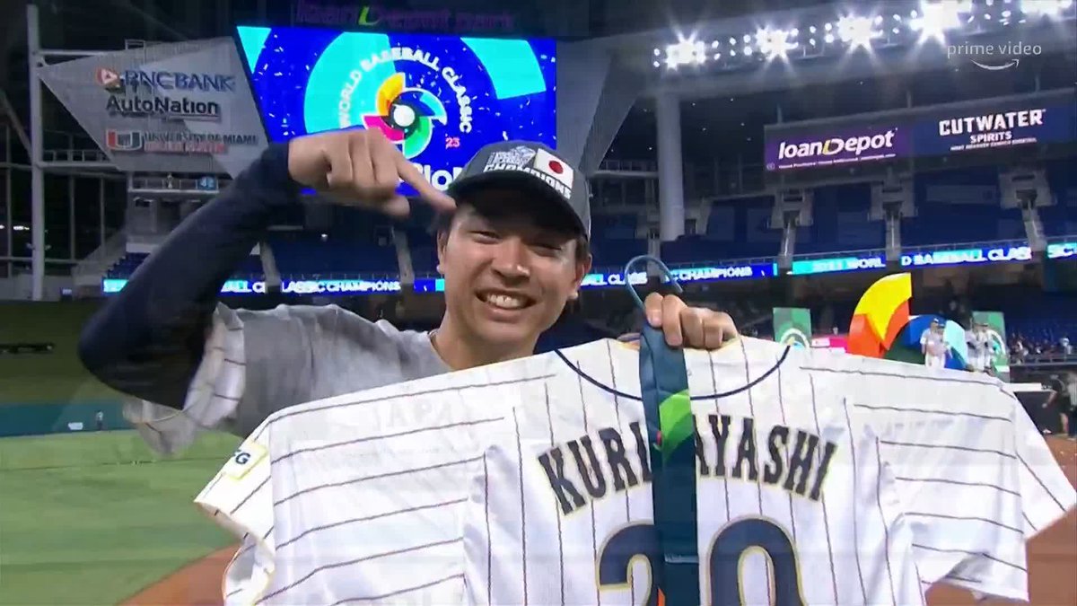 🎤髙橋宏斗---- 「栗林さーん!やったよー!」 #WBC決勝 🇯🇵🇺🇸 侍ジャパン最年少・20歳ながら ナイスピッチングを披露した 髙橋宏斗選手のインタビューです。 プライムビデオでアーカイブ配信中 ▶ #日本優勝