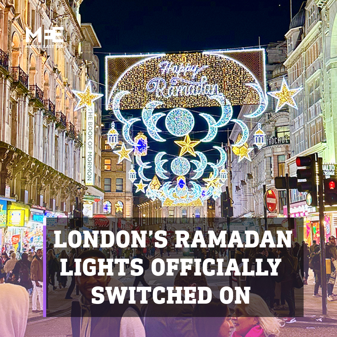 Last night London’s Ramadan Lights lit up to celebrate the beginning of the Holy Month, with London's Muslim community gathering round to mark the occasion and Sadiq Khan, Mayor of London, pushing the button to switch the lights on 🌙