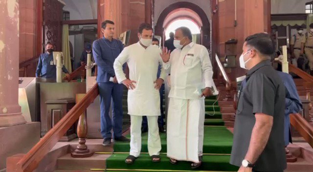 Congress whip in Lok Sabha Mr Manickam Tagore .B🇮🇳மாணிக்கம் தாகூர்.ப moves privilege motion against Defence Minister Mr Rajnath Singh In his letter to LS speaker Mr Om Birla, Mr Tagore said: Mr Singh addresses LS &amp; without offering any advance notice, made defamatory statements against Mr Rahul Gandhi