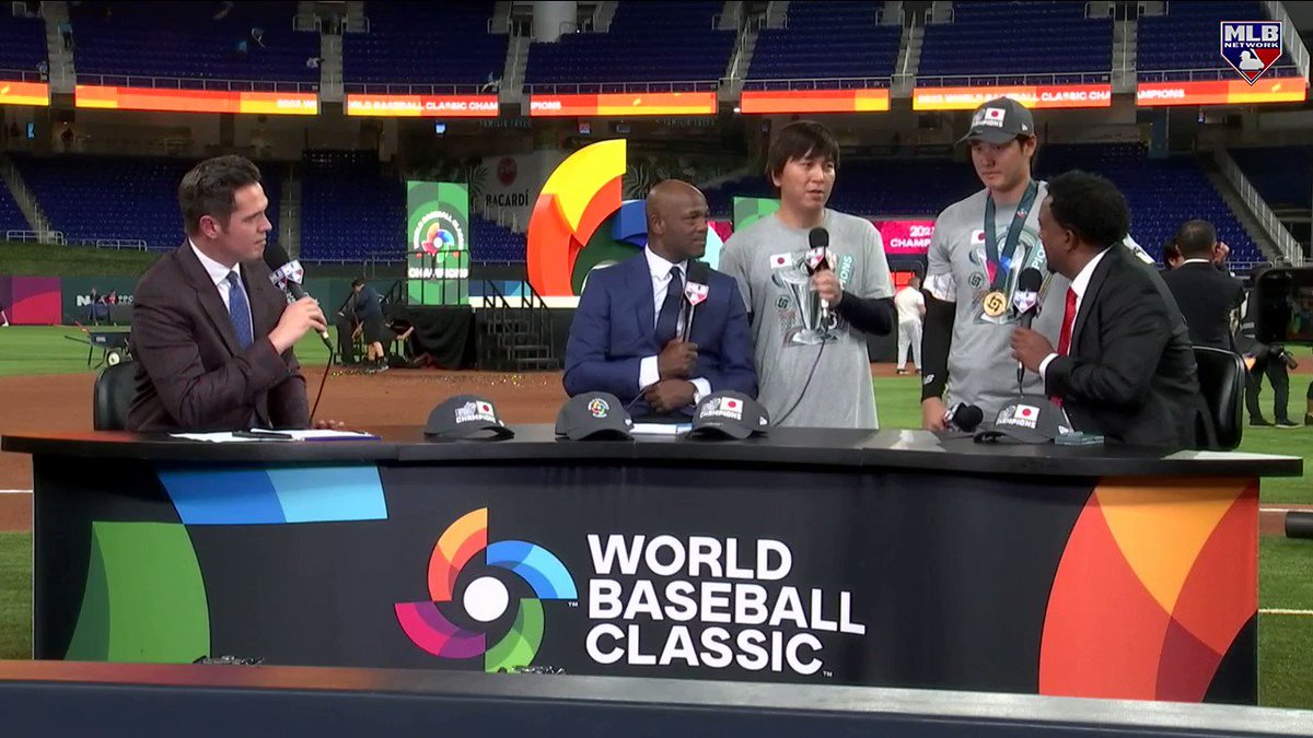 Team Japan reached the #WorldBaseballClassic mountaintop yet again 🇯🇵🥇 Shohei Ohtani details running on adrenaline down the stretch and where last night's triumph ranks in his baseball career. World Baseball Classic | 野球日本代表 侍ジャパン 公式