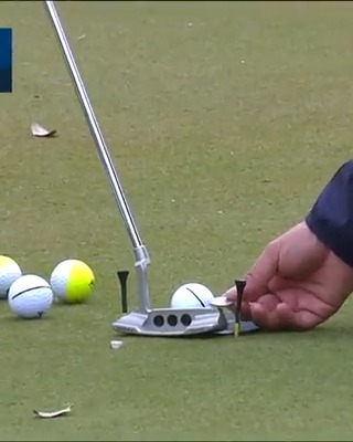 A quarter for your thoughts on Hideki Matsuyama's putting drill.