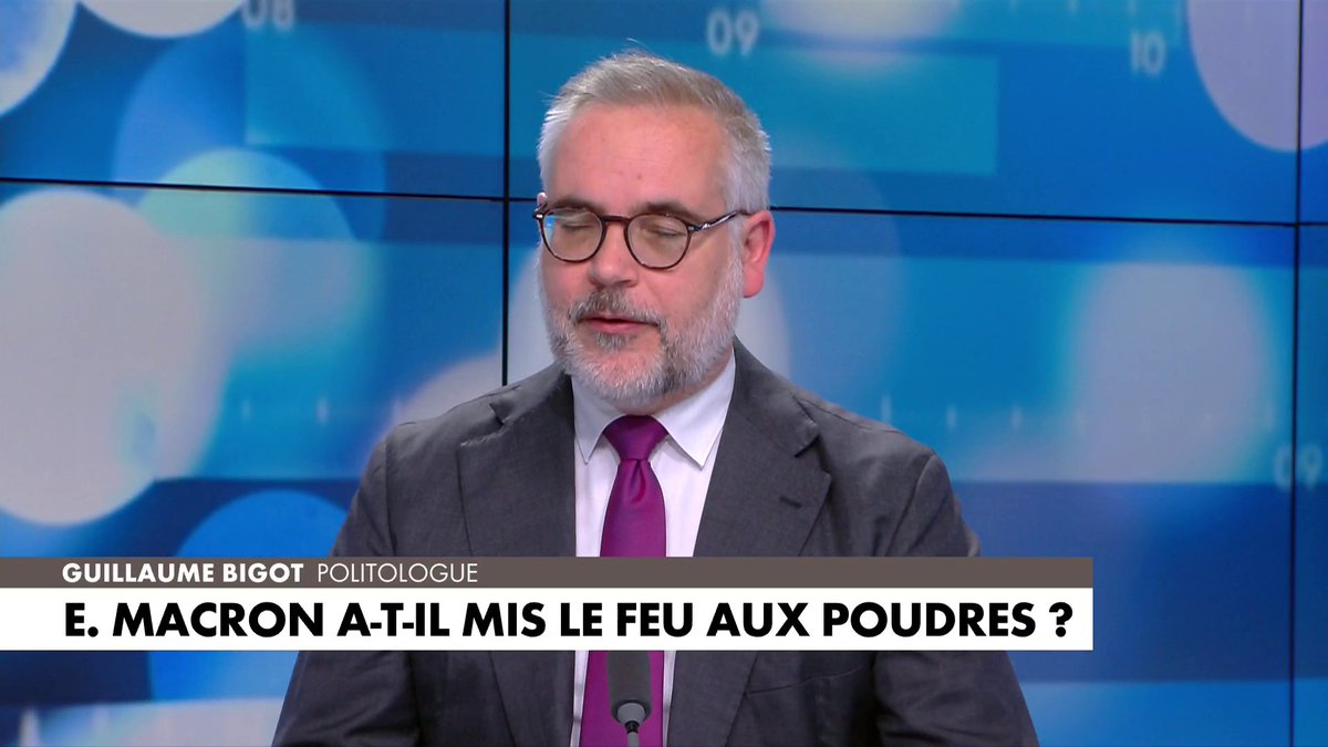 Guillaume Bigot : «Je pense qu'il ne se rend pas compte du caractère assez inflammable de son verbe [...] Il avoue inconsciemment et involontairement qu'il n'en parle que parce que ça sent le roussi» dans #Facealinfo