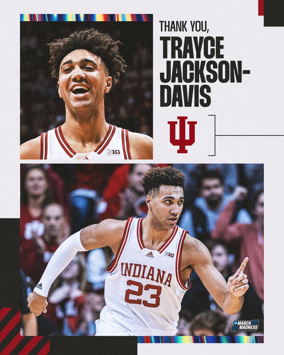 Salute to Trayce Jackson-Davis on an amazing career with Indiana Basketball 🙌