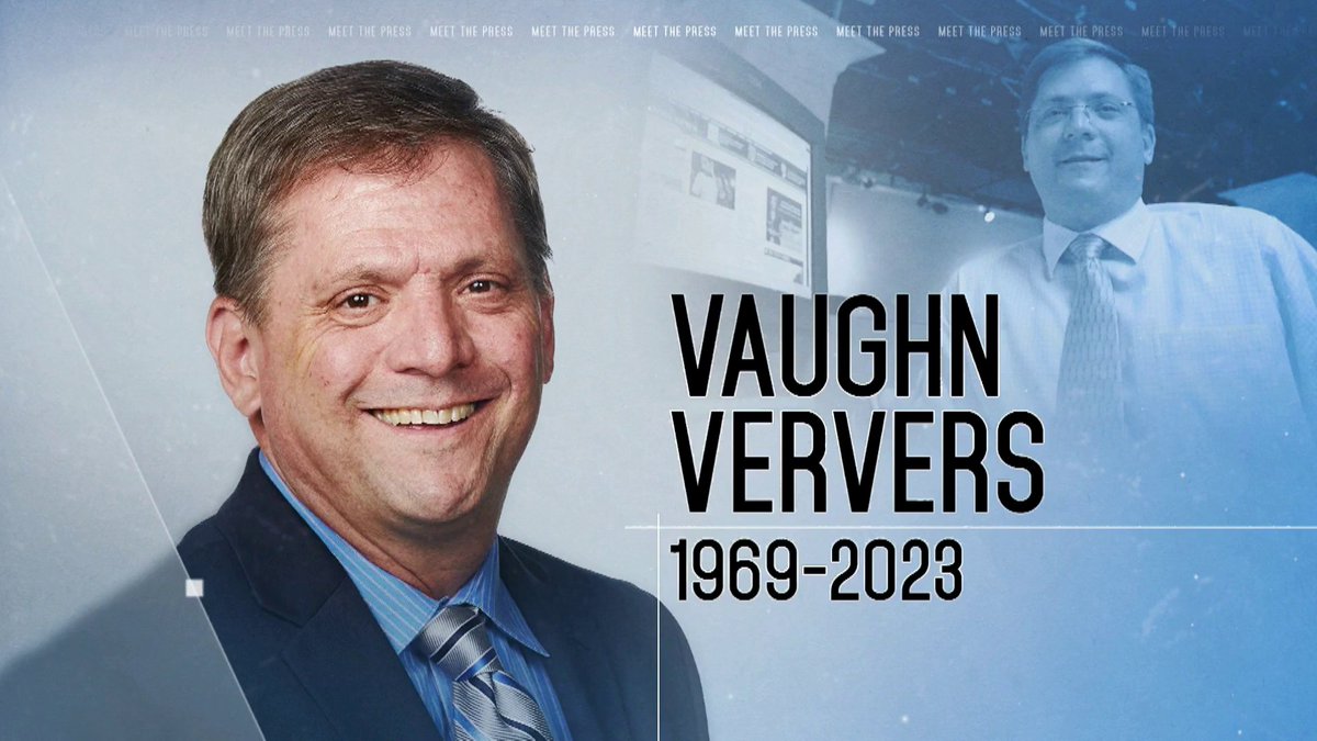 WATCH: Remembering beloved long-time political journalist, NBC News' Vaughn Ververs, who passed away this weekend. Vaughn was a mentor to young journalists &amp; a sounding board for colleagues. He was quick with one-liners and equally quick with a kind word. We will miss him.