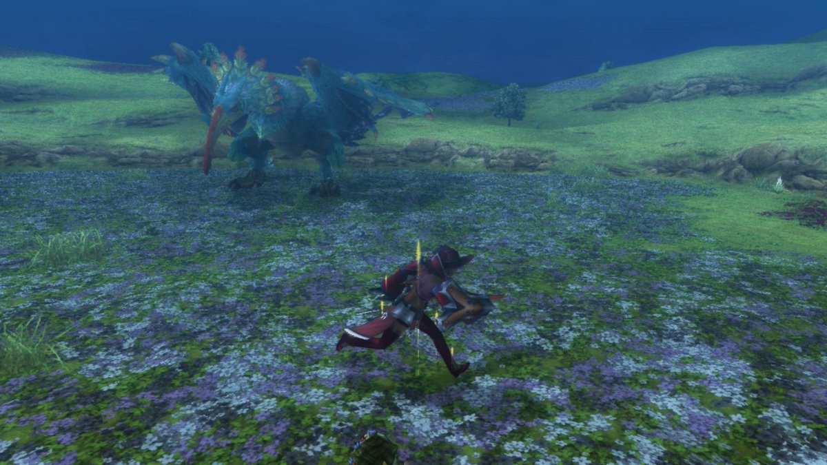 Dark was a status effect exclusive to the Flower Fields in MHF. It would obscure the hunters vision for a short amount of time. There was no cure to it, you just had to wait it off. #MonsterHunter #MonsterHunterFrontier