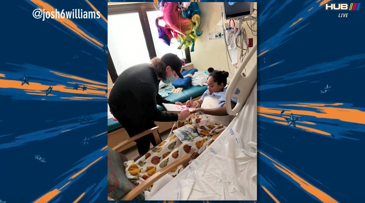 "It changes your outlook on things." The Josh Williams Hospital Tour continues to help children across the country. #NASCAR #RaceHub