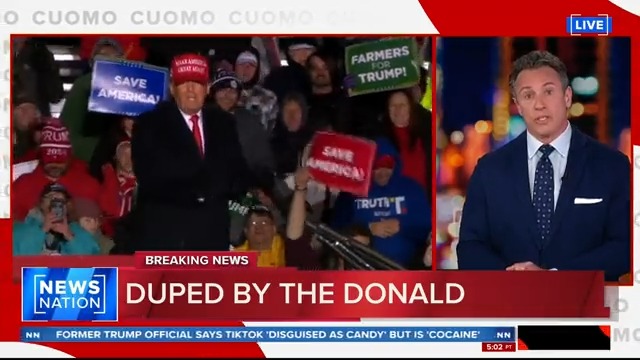 .Christopher C. Cuomo says former President Donald Trump played the public once again by saying he would be indicted Tuesday. An indictment didn't happen, but Trump was able to raise over a million dollars for his campaign. Watch #CUOMO: