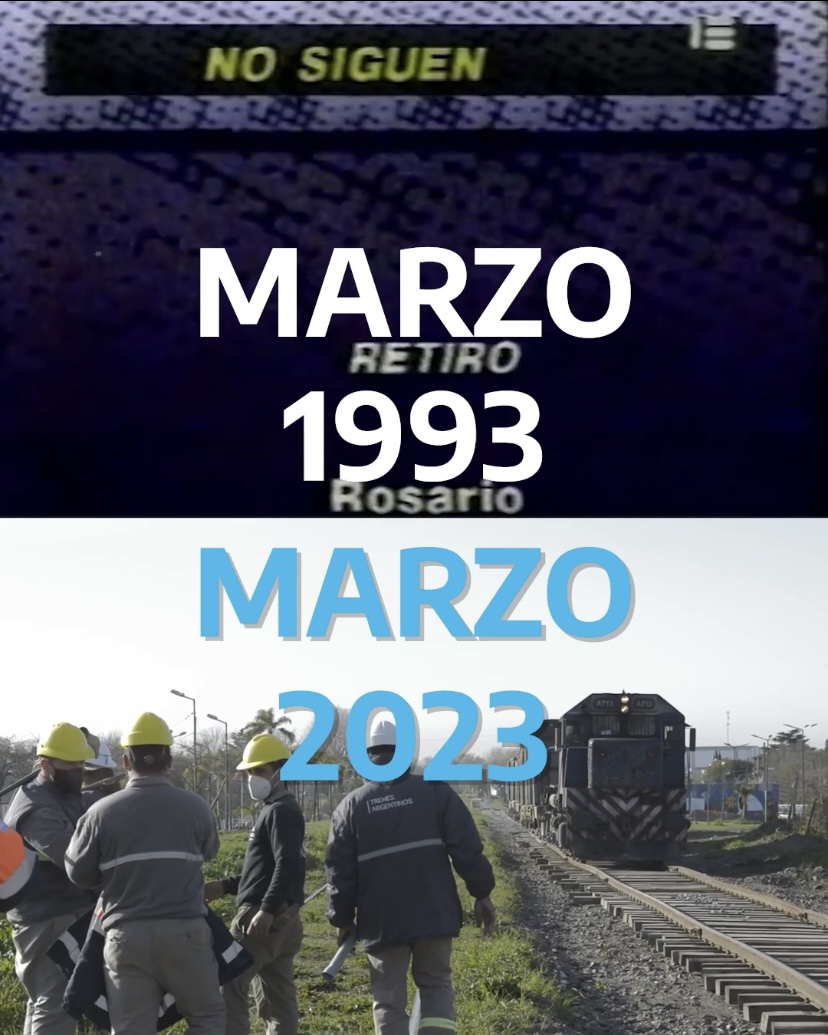 Después de 30 años, vuelve el tren a Palmira, Mendoza. Es una gran alegría volver a conectar 55 localidades de cinco provincias de nuestra patria. Me propuse que el tren ocupe el lugar que merece y lo estamos haciendo realidad. #ElTrenNosUne🚉