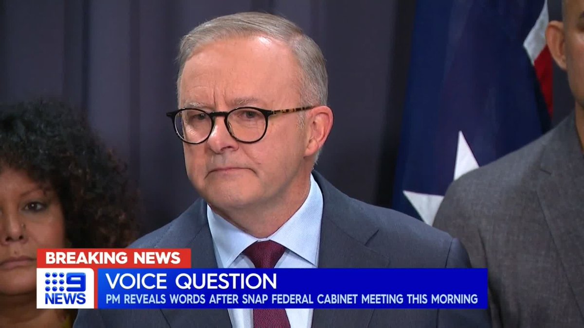 #BREAKING: The Prime Minister has just unveiled the final version of the question Australians will be asked, in the Voice to Parliament referendum. Reece D'Alessandro #auspol #9News MORE: