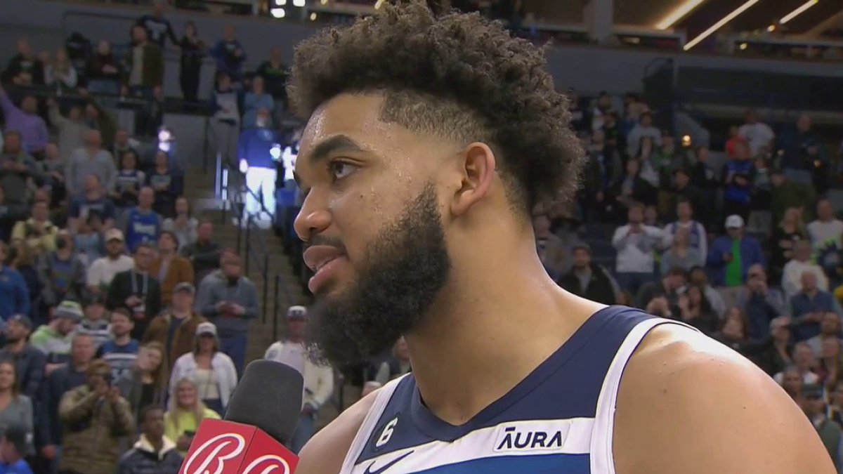 This interview really has me emotional, man 🥹 Anthony Edwards being a leader on the sideline as a 21-year-old too KAT is back