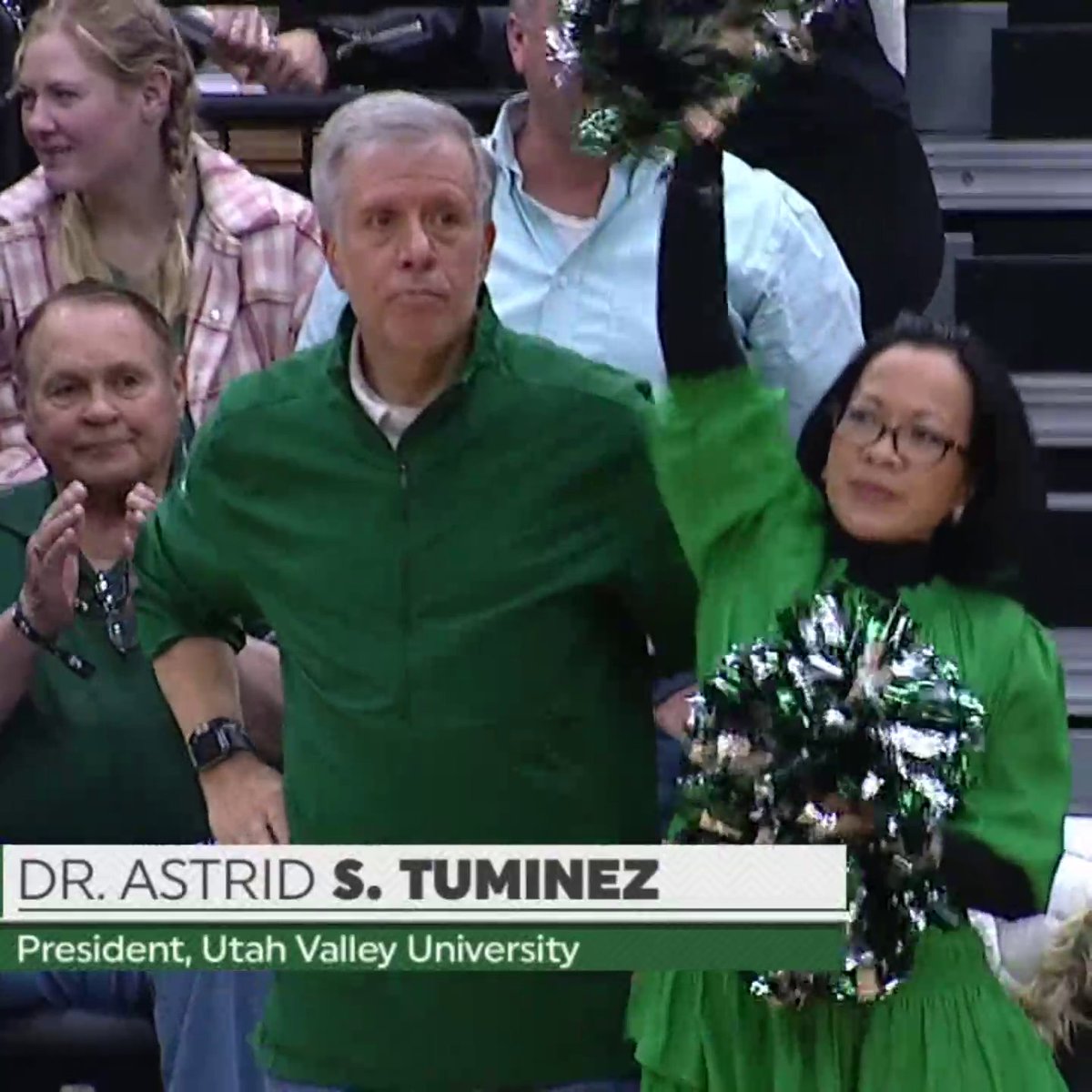 No one was more ready for Utah Valley’s first nationally televised game than the school’s president 🙌