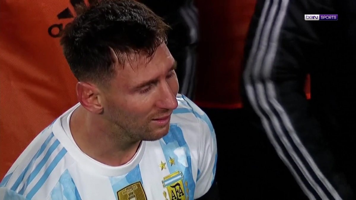 This is Lionel Messi lifting the Copa America for the first time in Argentina. Now imagine the World Cup. That happens today. 🇦🇷