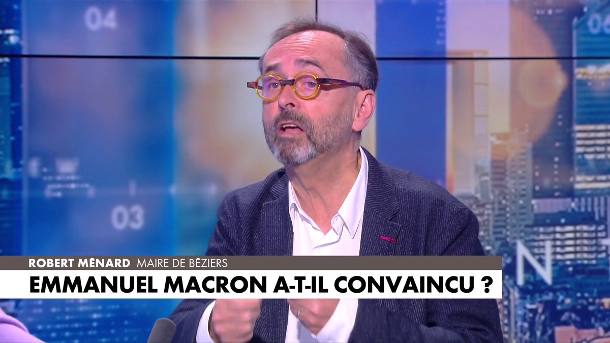 Robert Ménard, maire de Béziers : «J’ai l’impression qu’Emmanuel Macron est inaudible aujourd’hui. Ça ne marche pas, il n’a pas les mots, il n’a peut-être pas l’empathie vis-à-vis des gens, peut-être qu’il ne sait plus leur parler» dans #LaMatinale