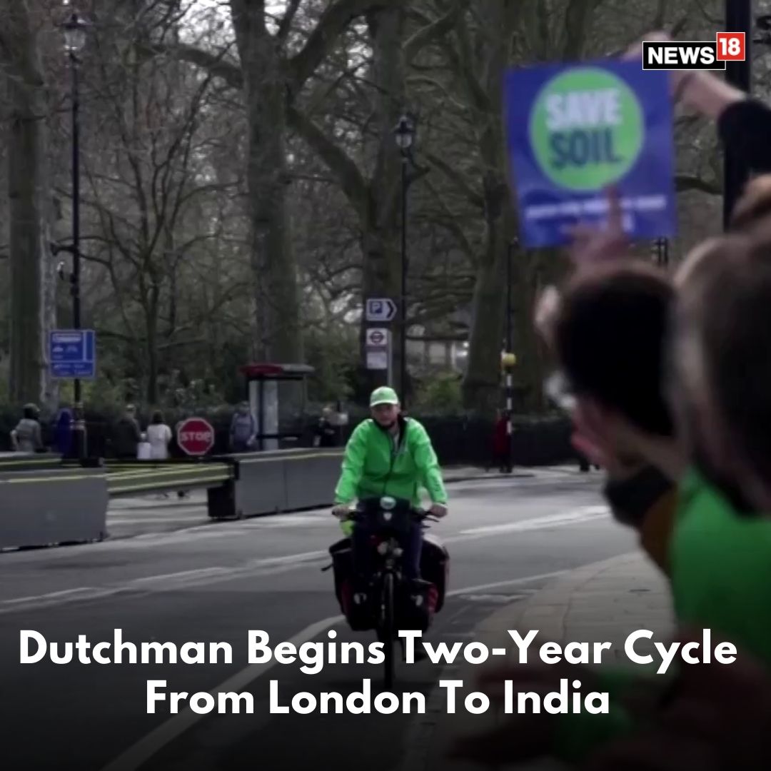 Rens Goede, a gardener from #Amsterdam began a 30,000-km #bicycletrek from #London to #India on March 22 as part of a campaign to raise awareness about soil degradation. He is supporting the ‘Save Soil’ movement launched by Sadhguru. #SaveSoil #Trending