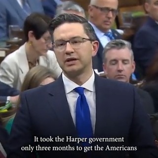 It took Stephen Harper 90 days after becoming Prime Minister to get the Americans to cancel and refund softwood tariffs. The US slapped tariffs back on after Trudeau took office and 6 years later he still hasn’t gotten them lifted. He should have it done before the President heads home this weekend. Bring home our money and jobs. Now.