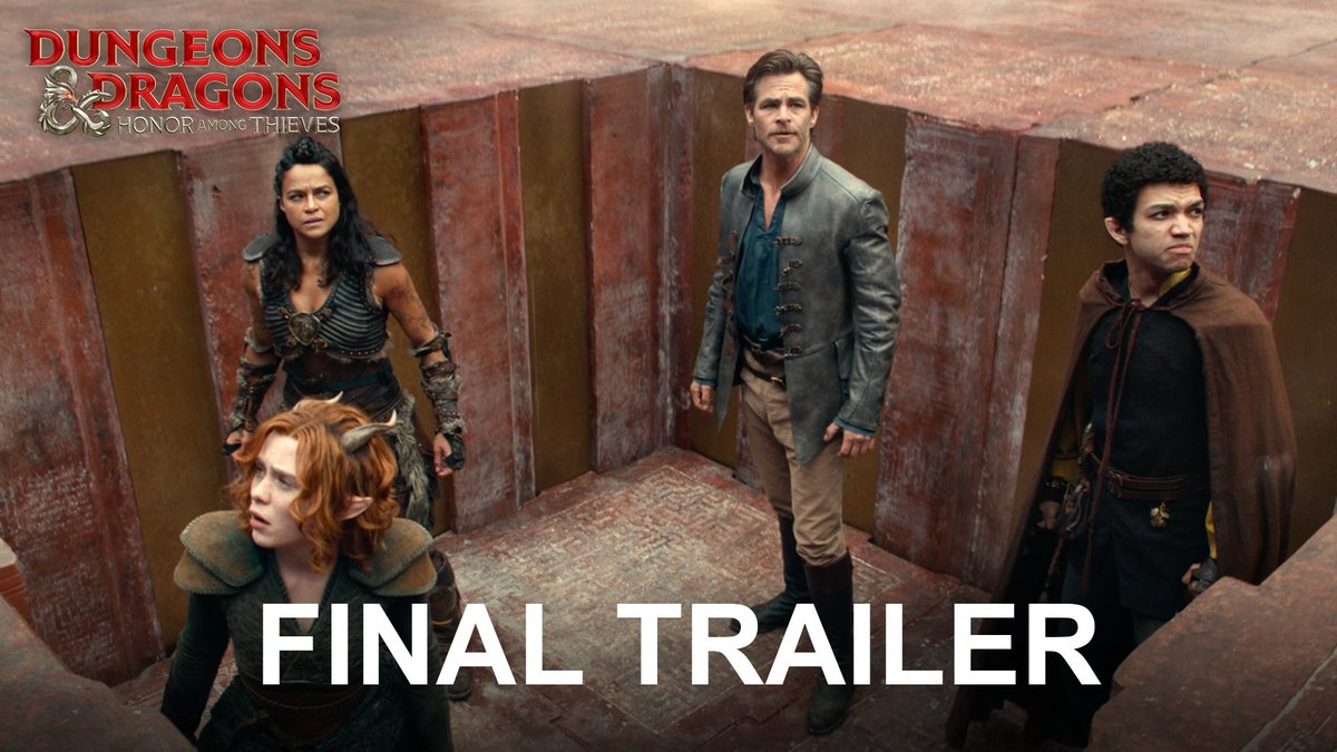 #DnDMovie is “the biggest surprise of the year.” Watch the final trailer for Dungeons & Dragons: Honor Among Thieves and see why audiences are raving! Get tickets now – sneak previews this SUNDAY, in theatres everywhere March 31.