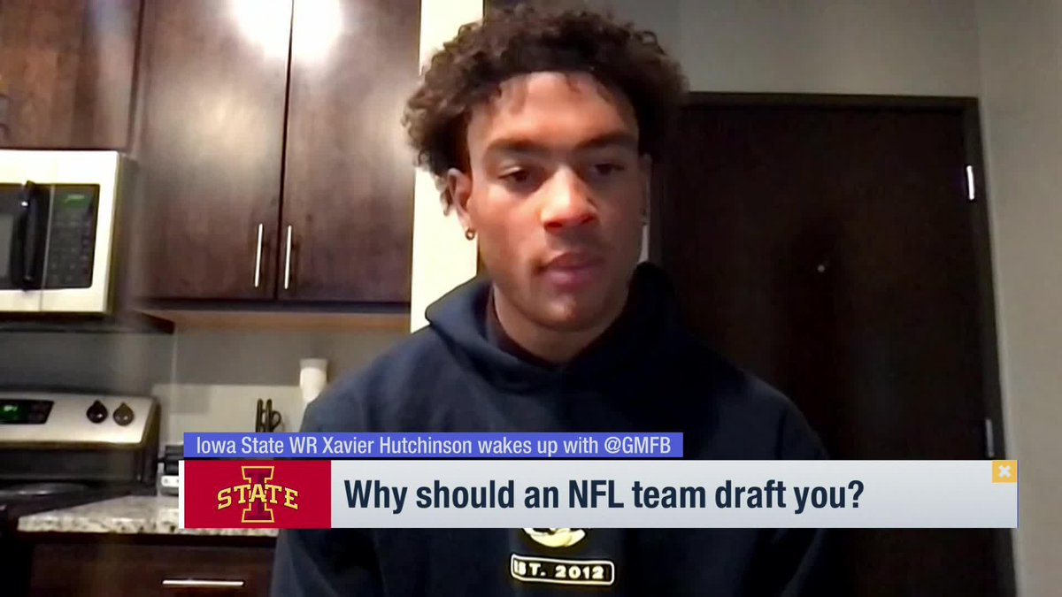 . Iowa State Football WR Xavier Hutchinson talks his former teammates Brock Purdy and Breece Hall, better chip, and why he should be drafted into the NFL