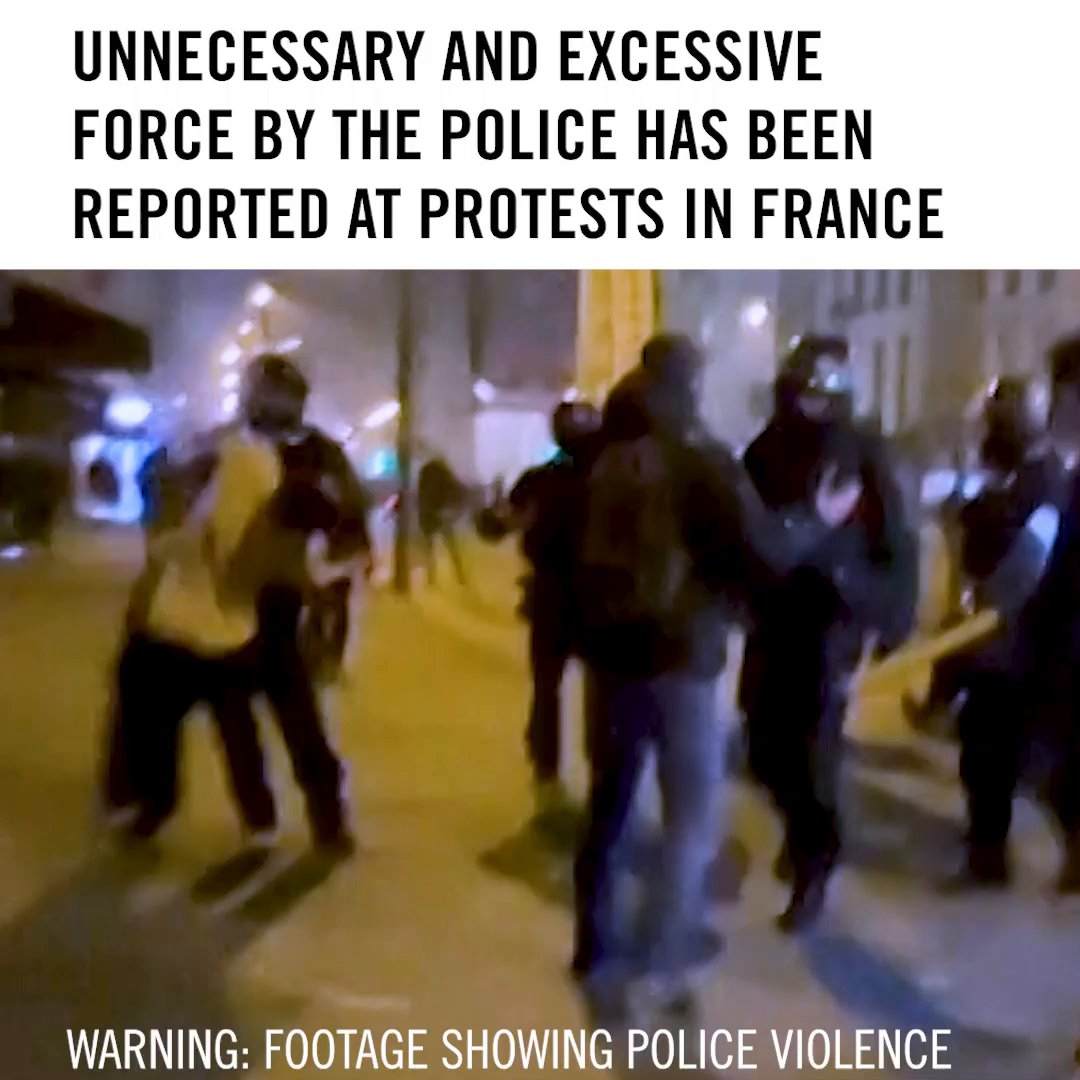 French authorities must ensure the safety of protesters and refrain from using unnecessary or excessive force. #ProtectTheProtest โ